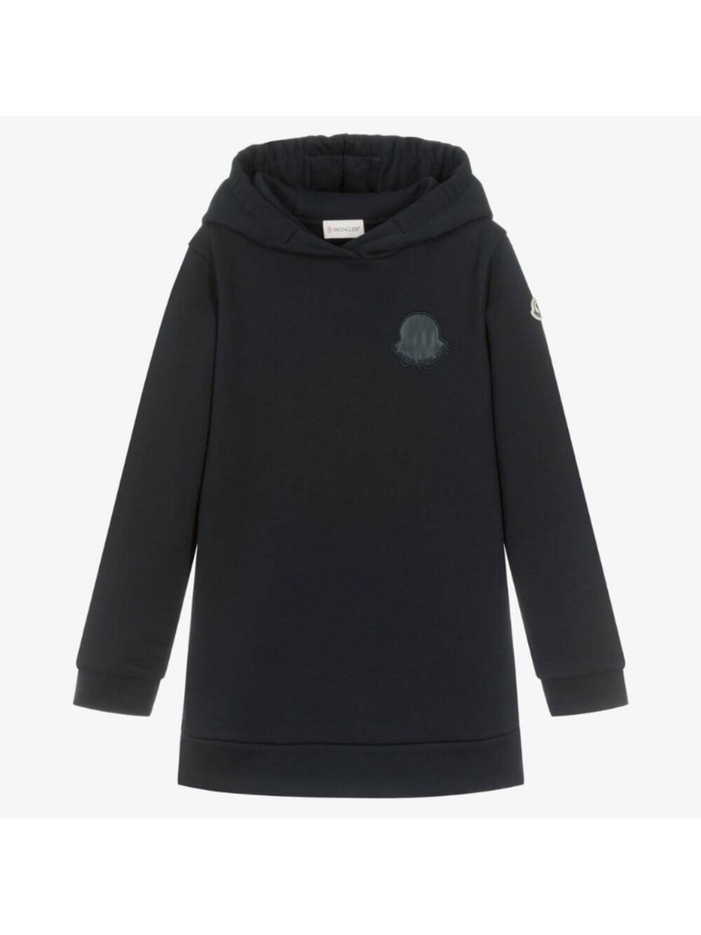 Authentic Girls Moncler Hoodie dress Navy Sz 4 Back To School Sale $440